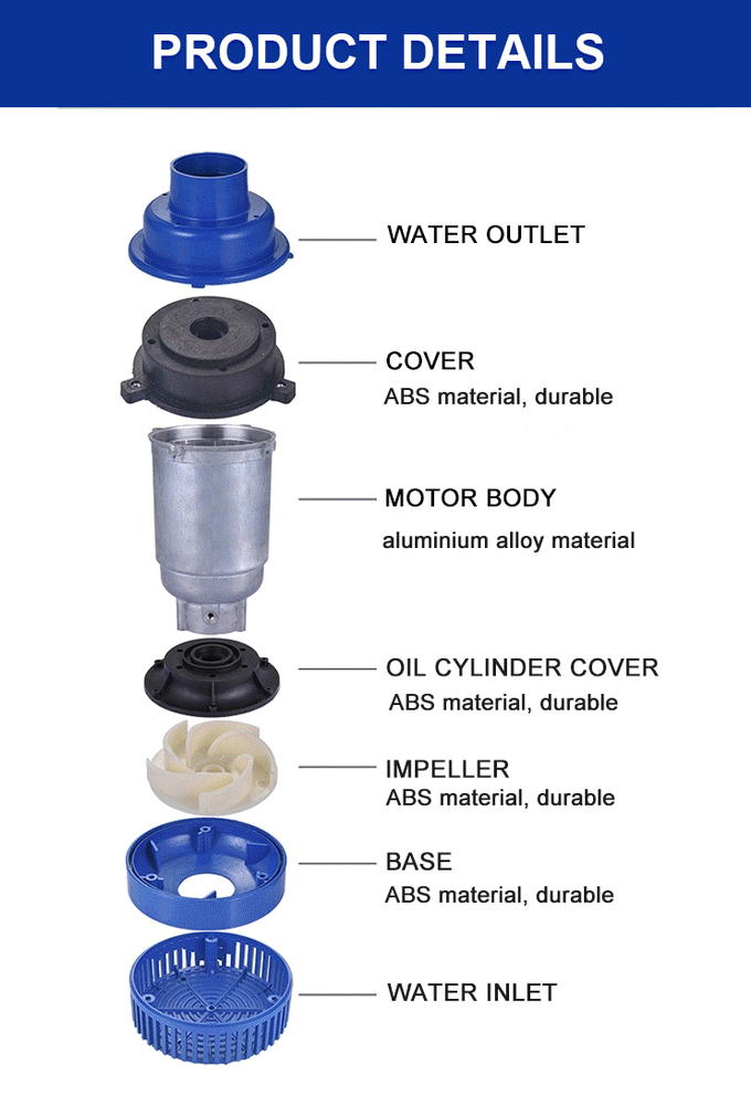 L'aérateur automatique d'étang de l'oxygène pompe l'aérateur de lac pour l'exploitation de pisciculture 1